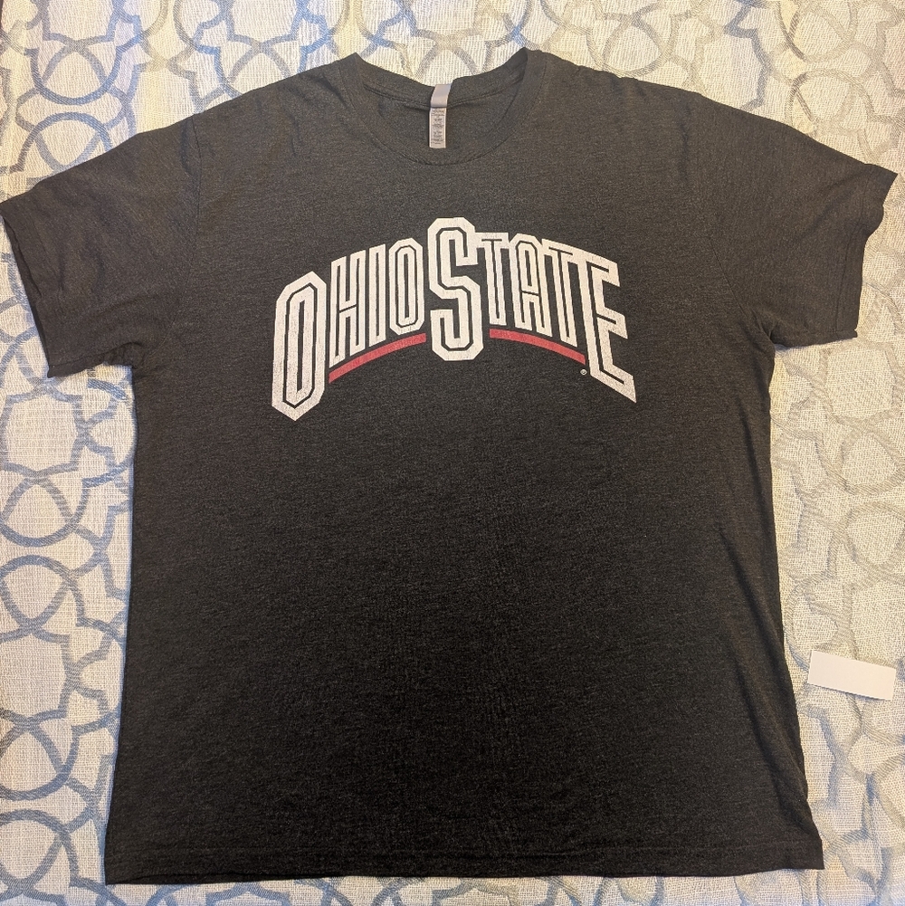 Unisex Size XL Next Level Apparel Black OHIO STATE Short Sleeve T-shirt